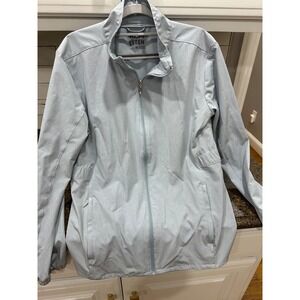 hang ten full zip light blue‎ jacket medium